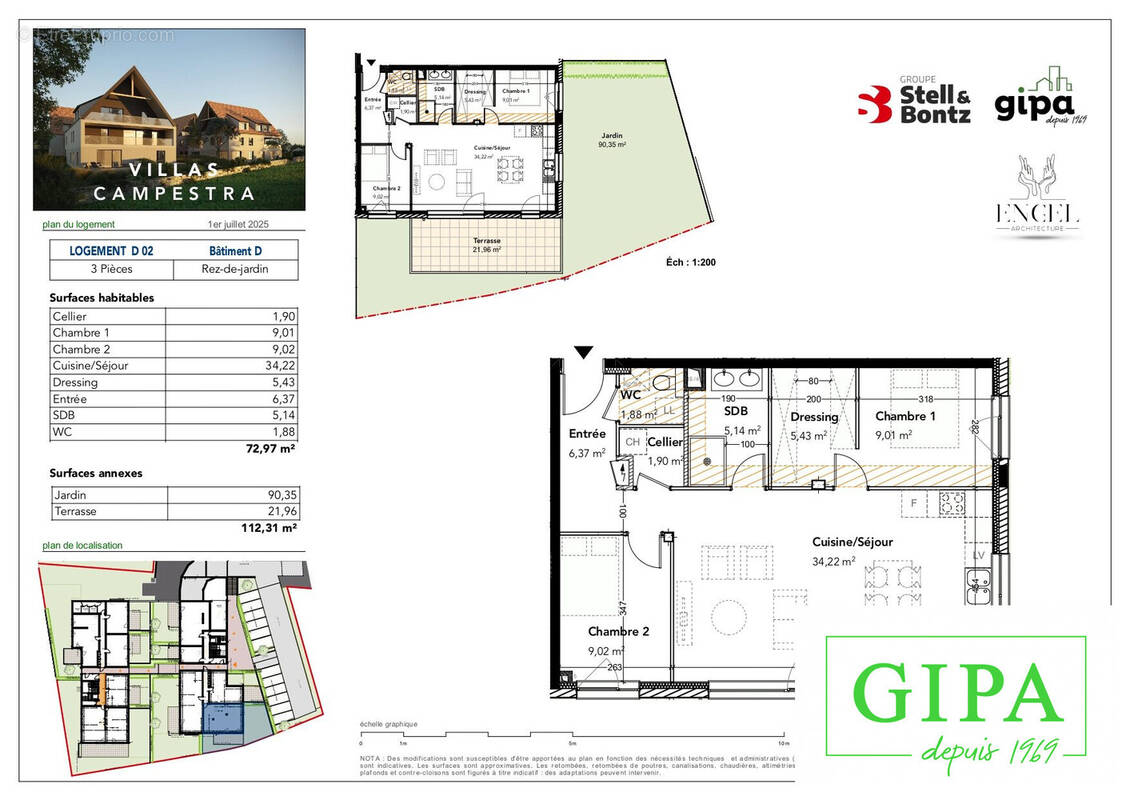 Appartement à BREUSCHWICKERSHEIM