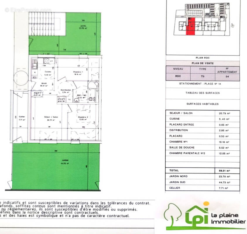 Appartement à SOLIERS