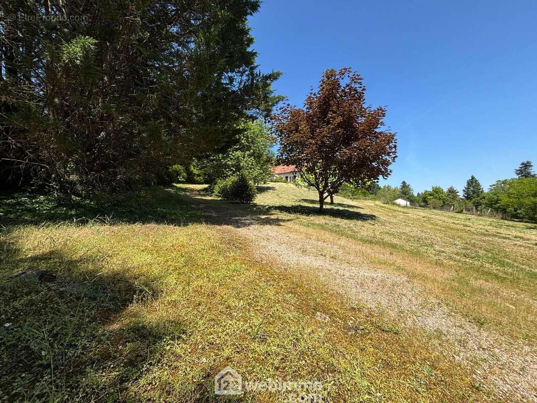 La première ombragée, mène au rez-de-chaussée surélevé, - Maison à VAUX-SUR-VIENNE