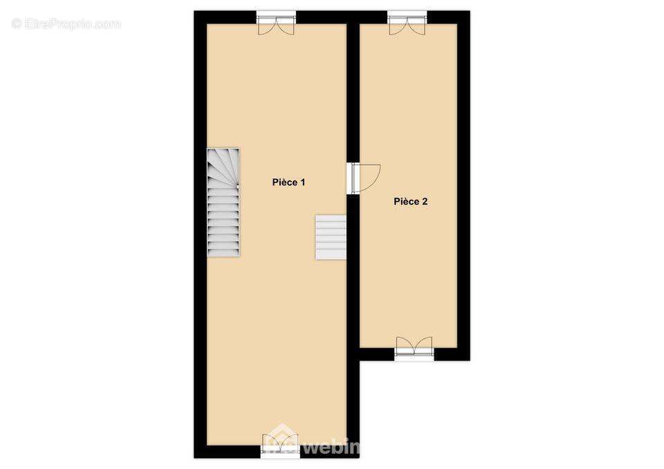 Croquis actuel du plateau. - Appartement à POITIERS