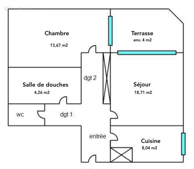 Appartement à PARIS-20E