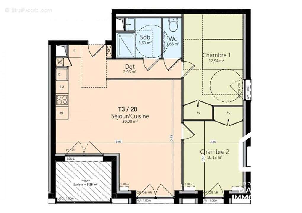 Appartement à LION-SUR-MER