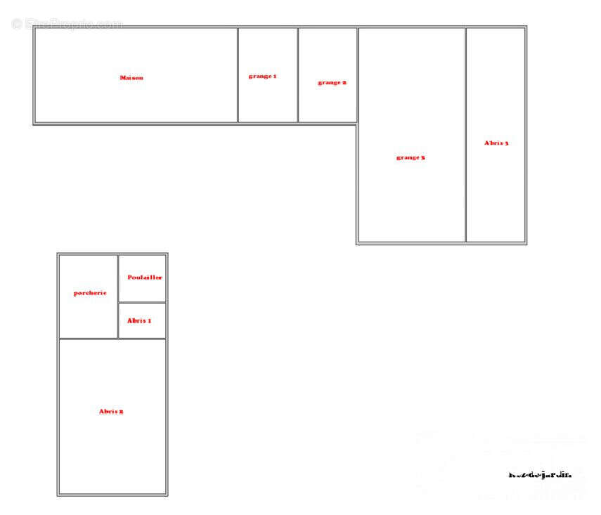 Plan général - Maison à BRUGES-CAPBIS-MIFAGET