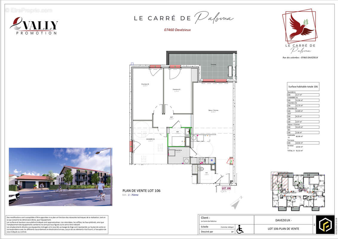 Appartement à DAVEZIEUX