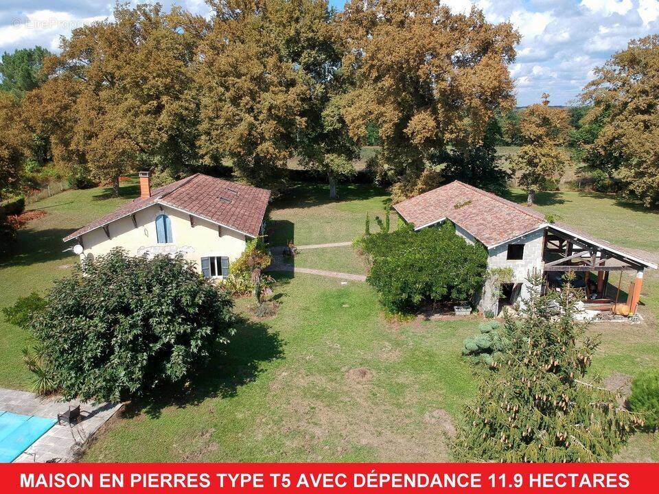 #maison #landes #gabarret #dépendances #piscine #cheveaux  - Maison à GABARRET