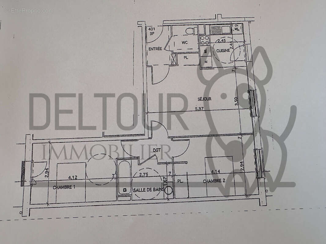 Appartement à VILLENEUVE-LE-COMTE