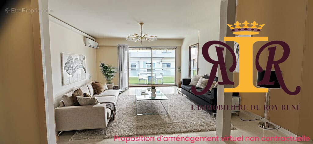 Piece a vivre Transformée par l IA  non contractuel  - Appartement à MARSEILLE-5E