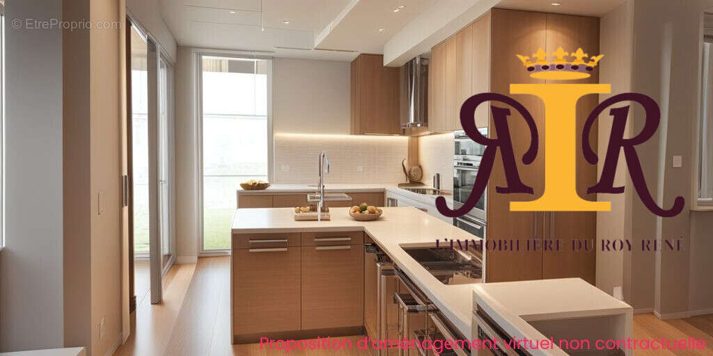 Piece transformée par L&#039;IA  non contractuelle  - Appartement à MARSEILLE-5E