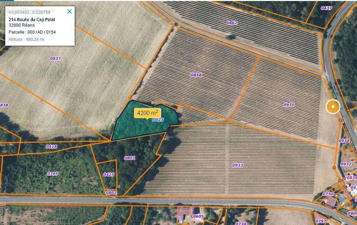 #vignes #gers #bois  - Terrain à CAZAUBON