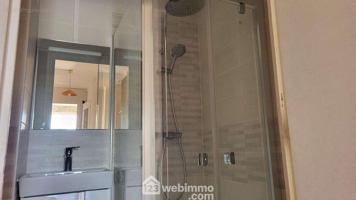 La salle de bains refaite en 2024 - Appartement à GRENOBLE