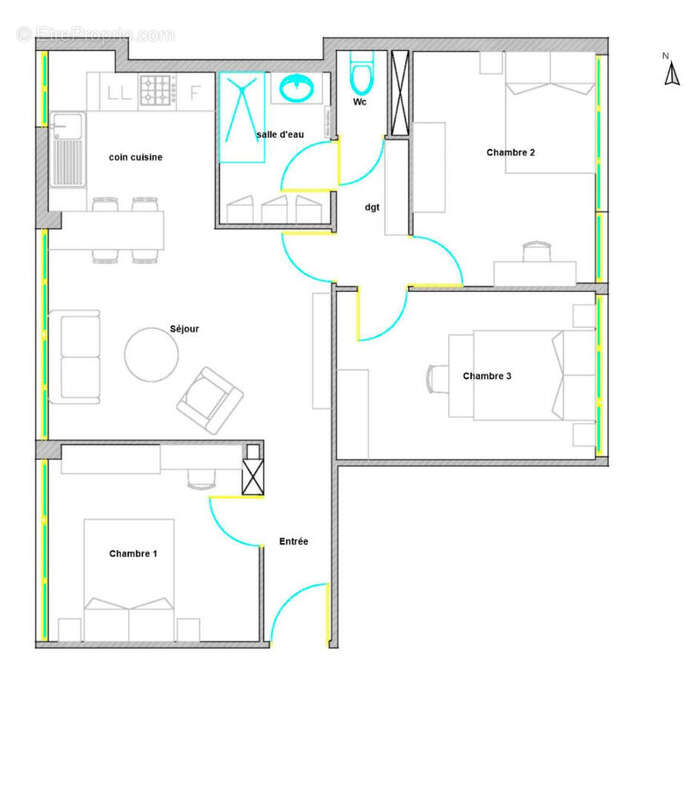 Appartement à VILLEURBANNE