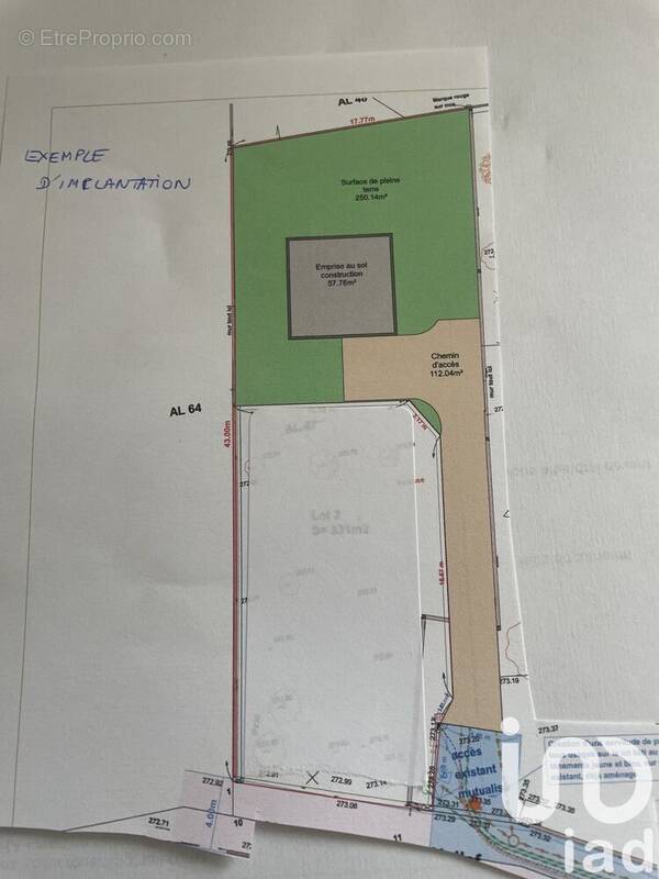 Photo 1 - Terrain à CHAMP-SUR-DRAC