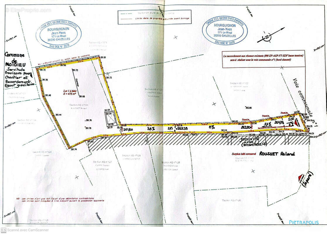 Terrain à MOIDIEU-DETOURBE