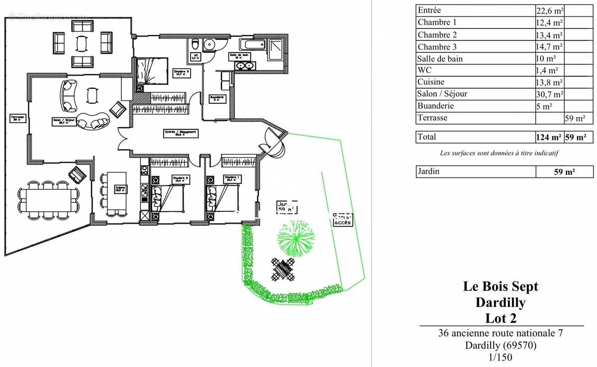 Appartement à DARDILLY