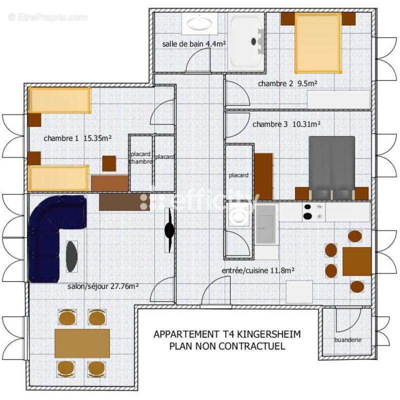 Appartement à KINGERSHEIM