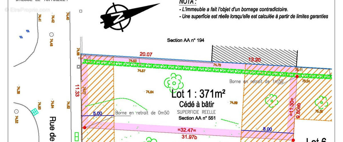 Terrain à BOUSSY-SAINT-ANTOINE