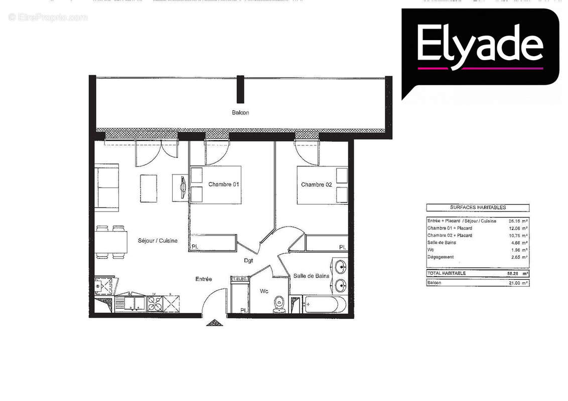 Appartement à GAGNAC-SUR-GARONNE