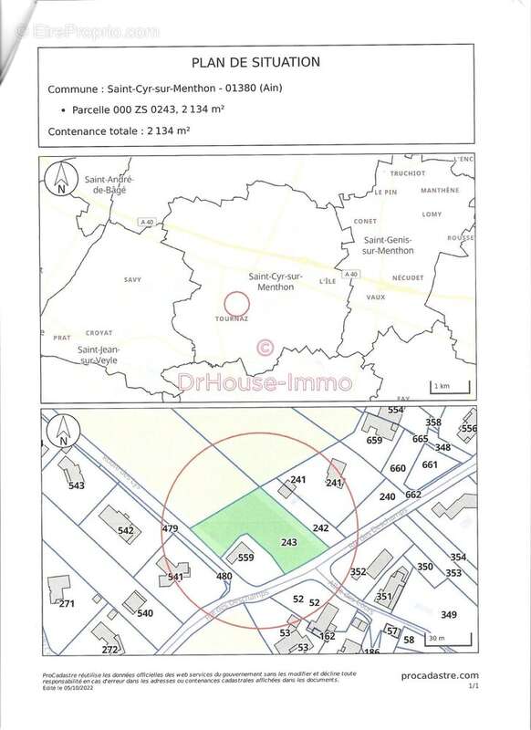 Terrain à SAINT-CYR-SUR-MENTHON