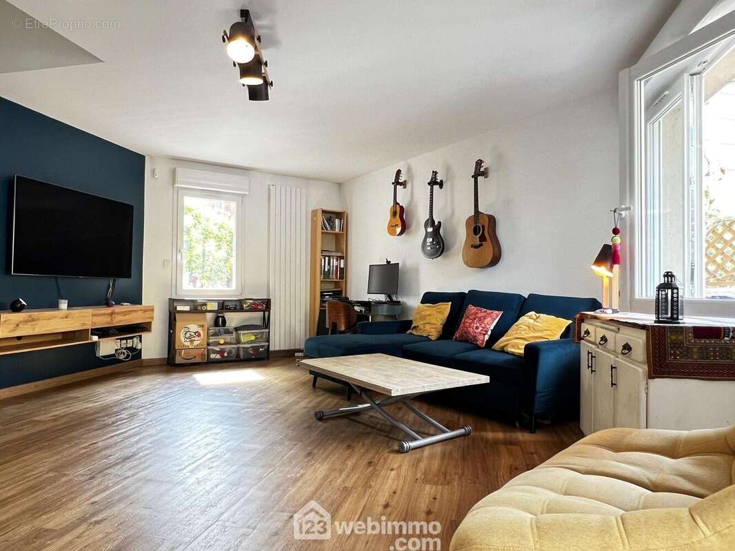 Le séjour, - Maison à CHOISY-LE-ROI