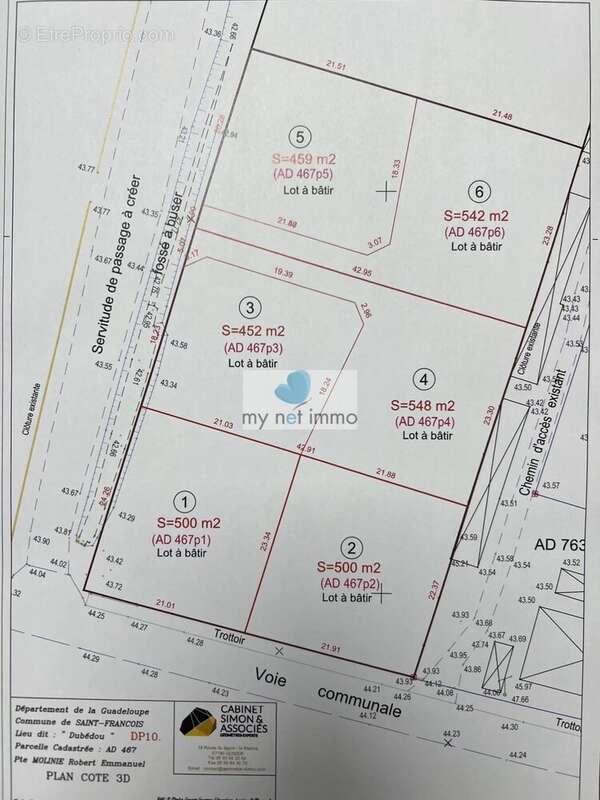 Terrain à SAINT-FRANCOIS