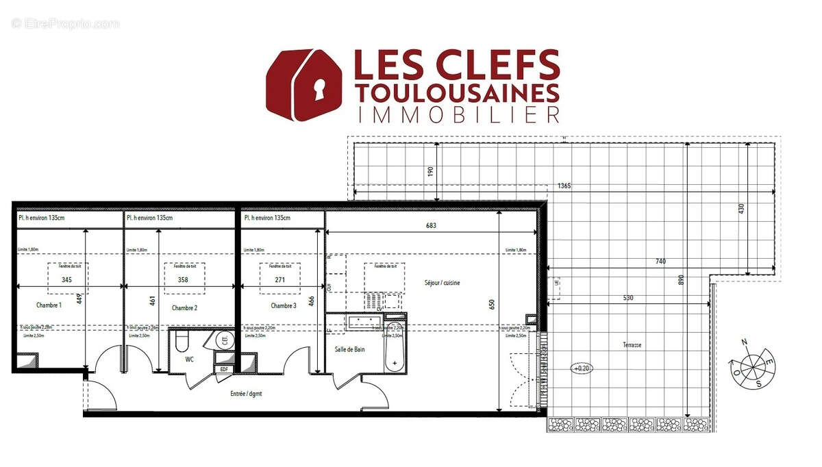 Appartement à PINS-JUSTARET