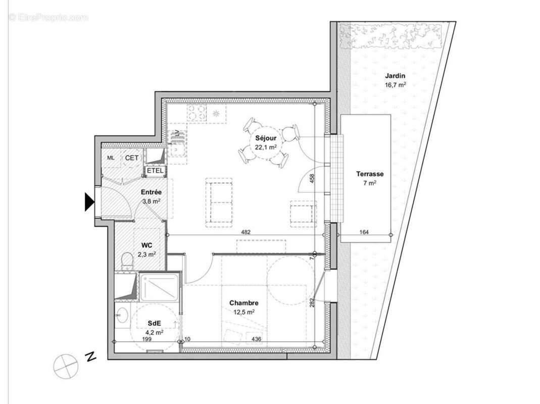 Appartement à SAINT-HILAIRE-DE-RIEZ