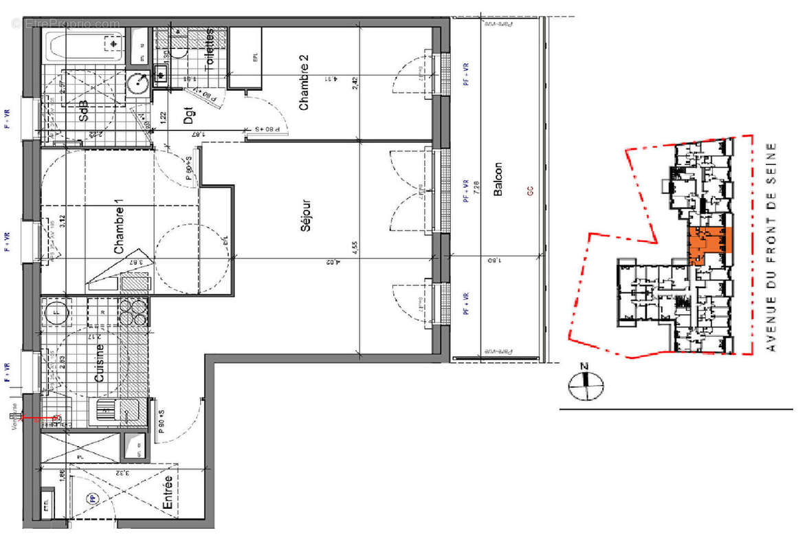 Appartement à VILLENEUVE-LE-ROI