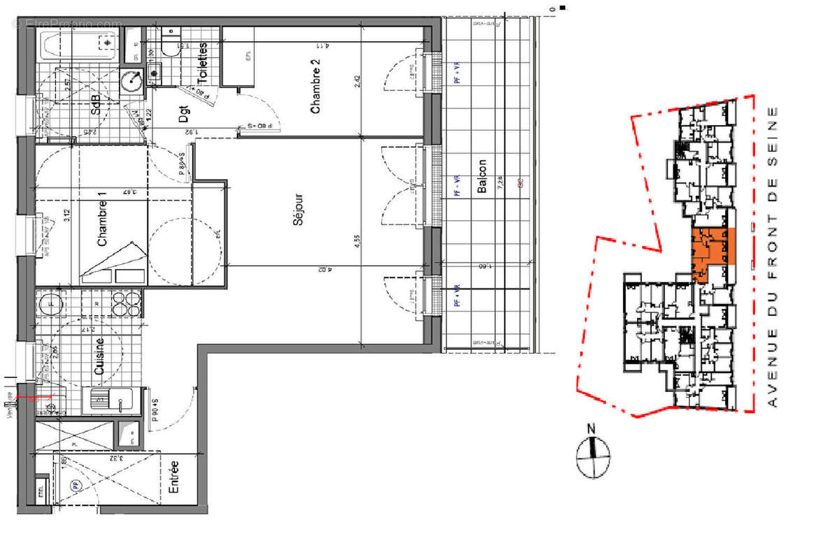 Appartement à VILLENEUVE-LE-ROI