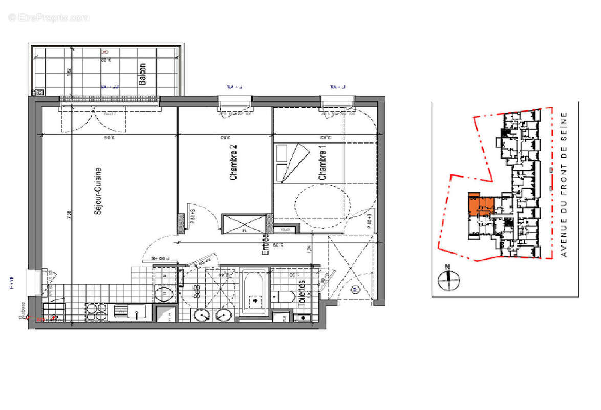 Appartement à VILLENEUVE-LE-ROI