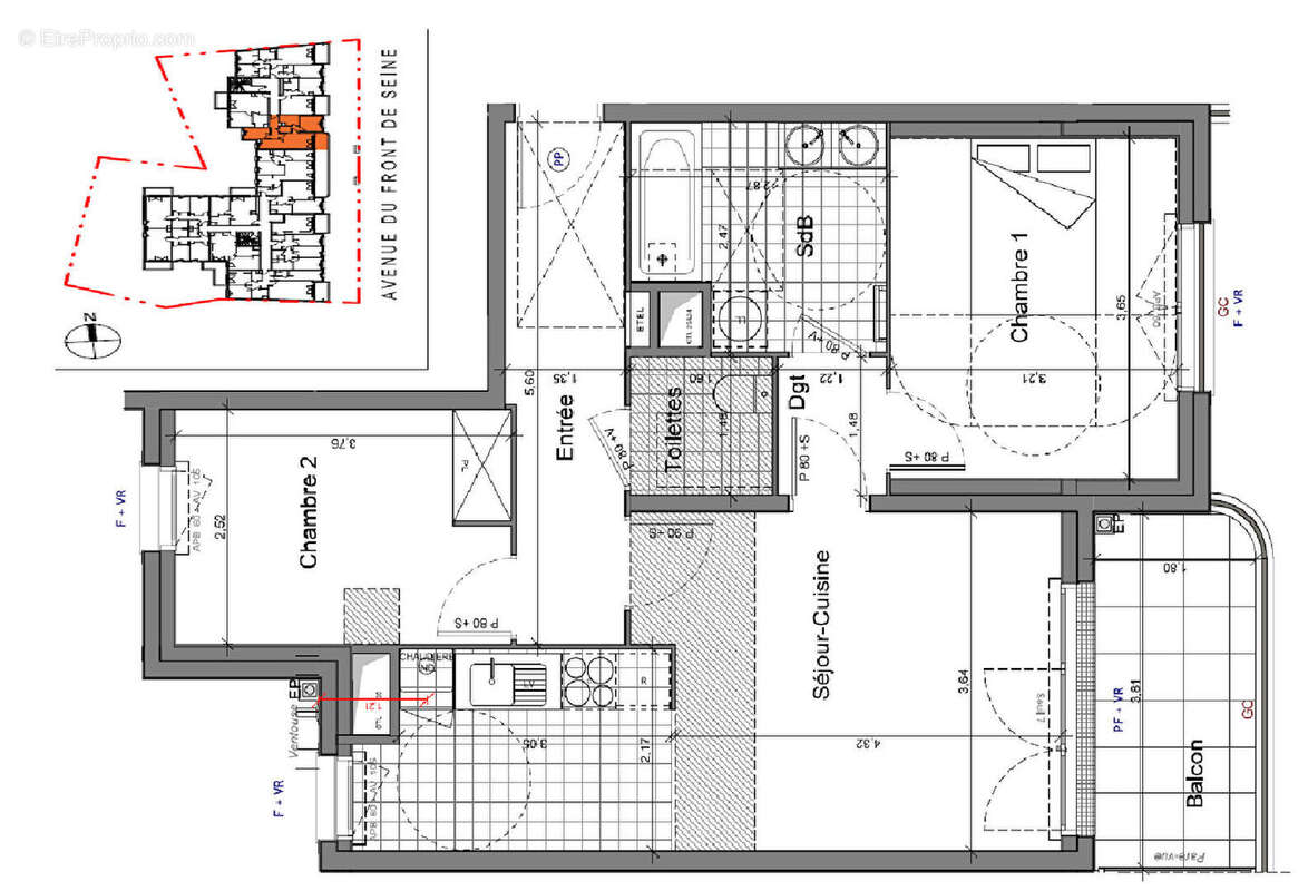 Appartement à VILLENEUVE-LE-ROI