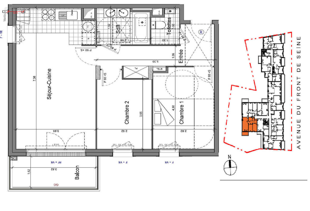 Appartement à VILLENEUVE-LE-ROI