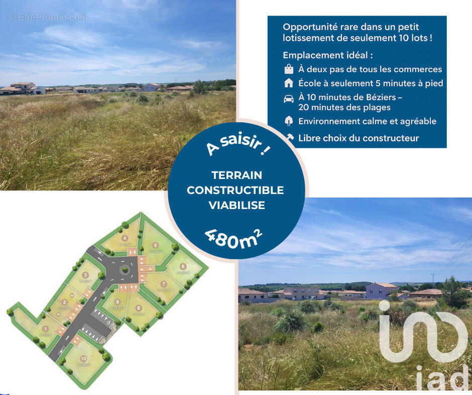 Photo 1 - Terrain à CAZOULS-LES-BEZIERS