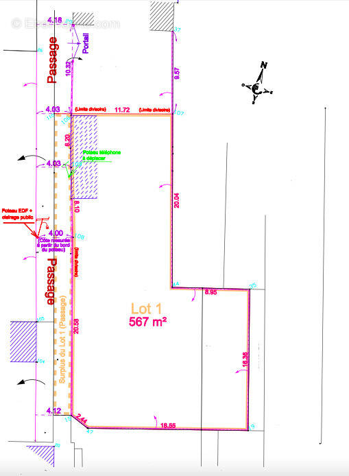 Terrain à SAINTE-SAVINE