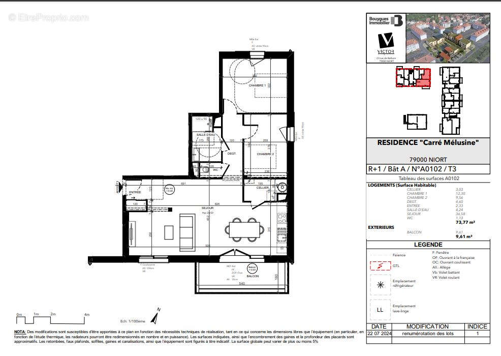 Appartement à NIORT