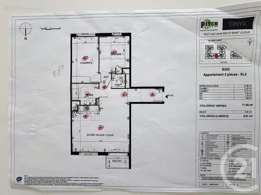 Appartement à SAINT-CLOUD