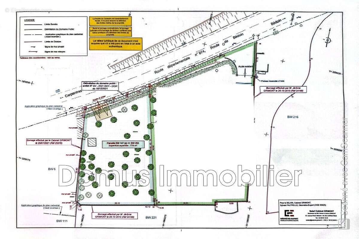 Terrain à CARPENTRAS