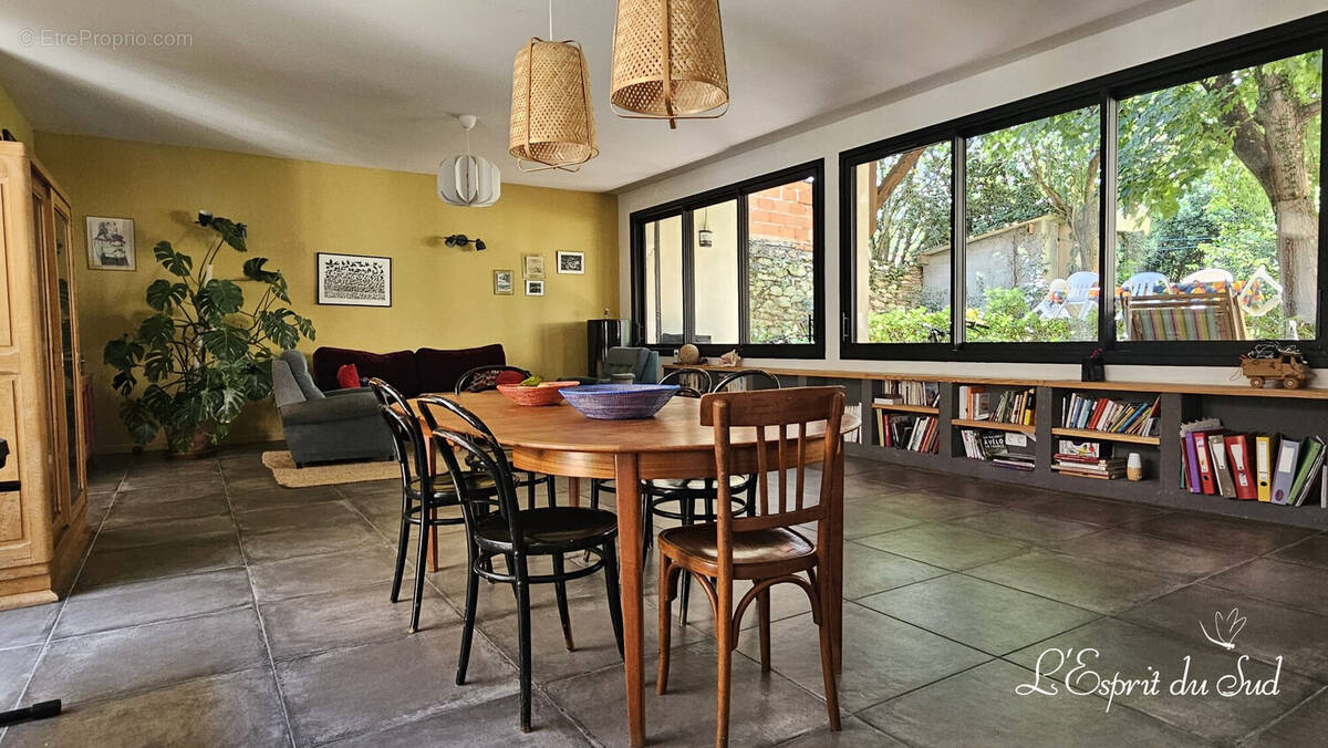 Le grand séjour / salon - Maison à GRAULHET