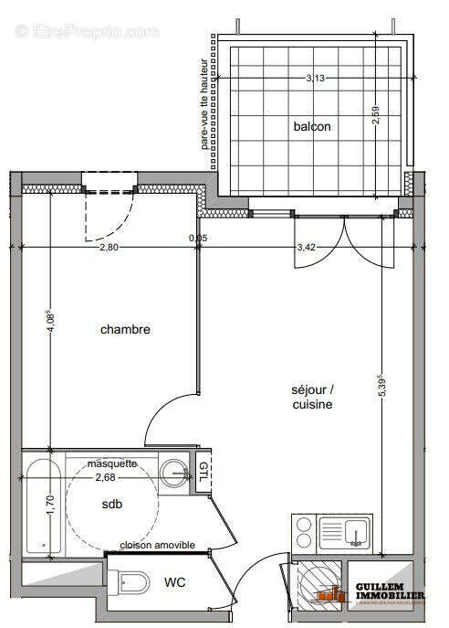 Plan intérieur - Appartement à VITROLLES