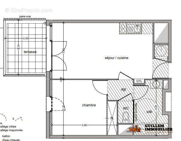 Plan intérieur - Appartement à VITROLLES