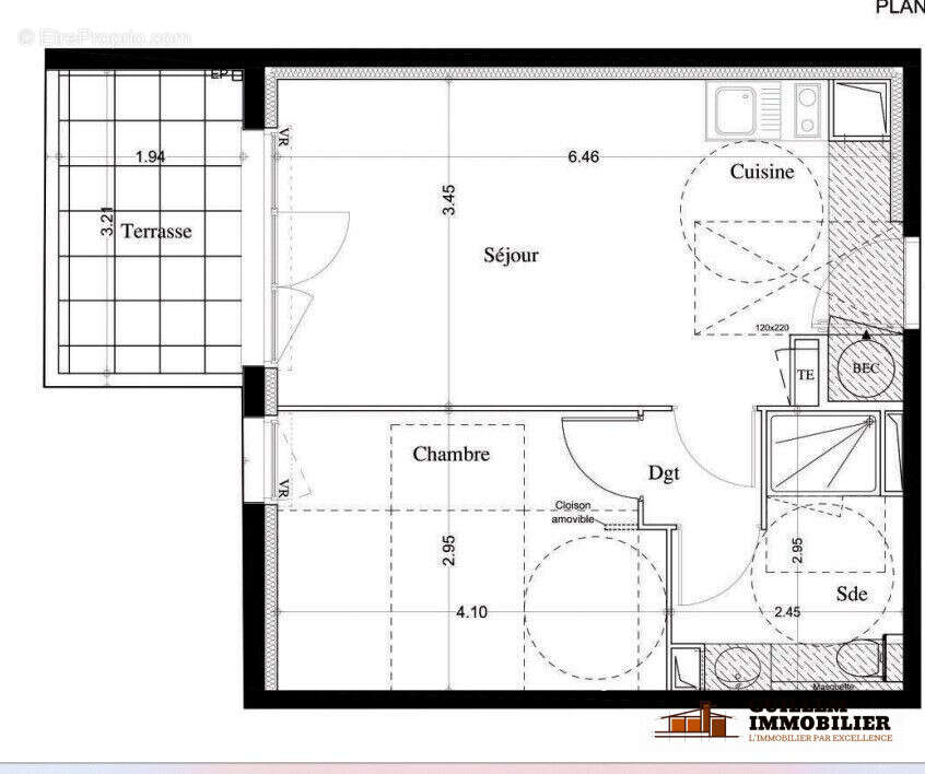 Plan  - Appartement à AVIGNON
