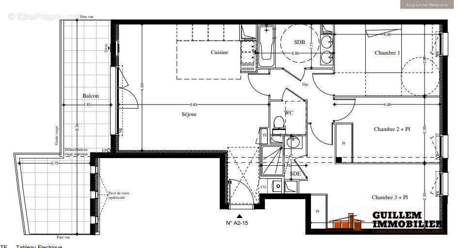 Plan - Appartement à AVIGNON
