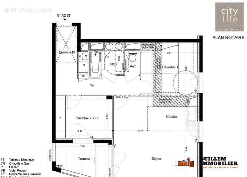 Plan appartement - Appartement à AVIGNON