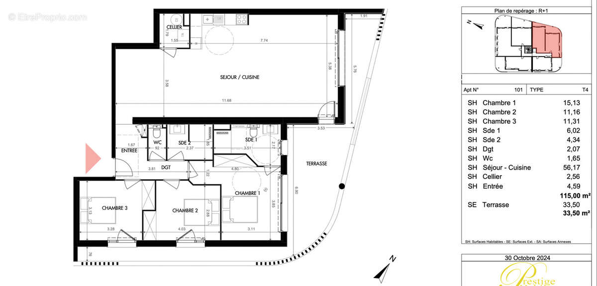 Appartement à SAINT-CYPRIEN