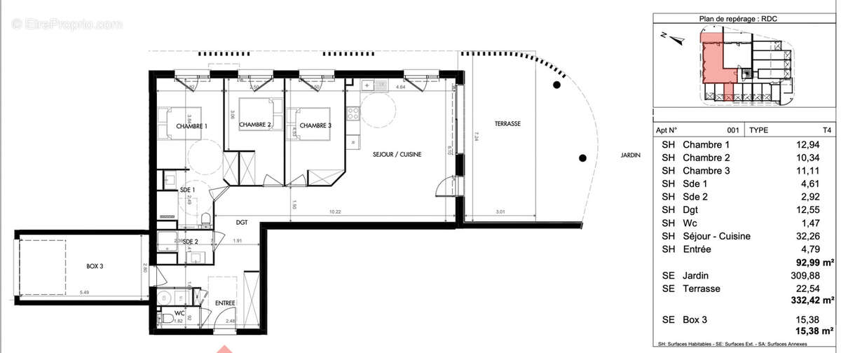Appartement à SAINT-CYPRIEN