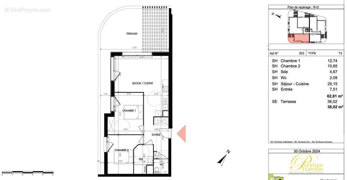 Appartement à SAINT-CYPRIEN