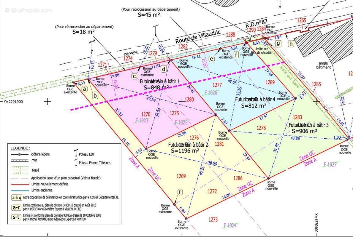 Terrain à CASTELNAU-D&#039;ESTRETEFONDS