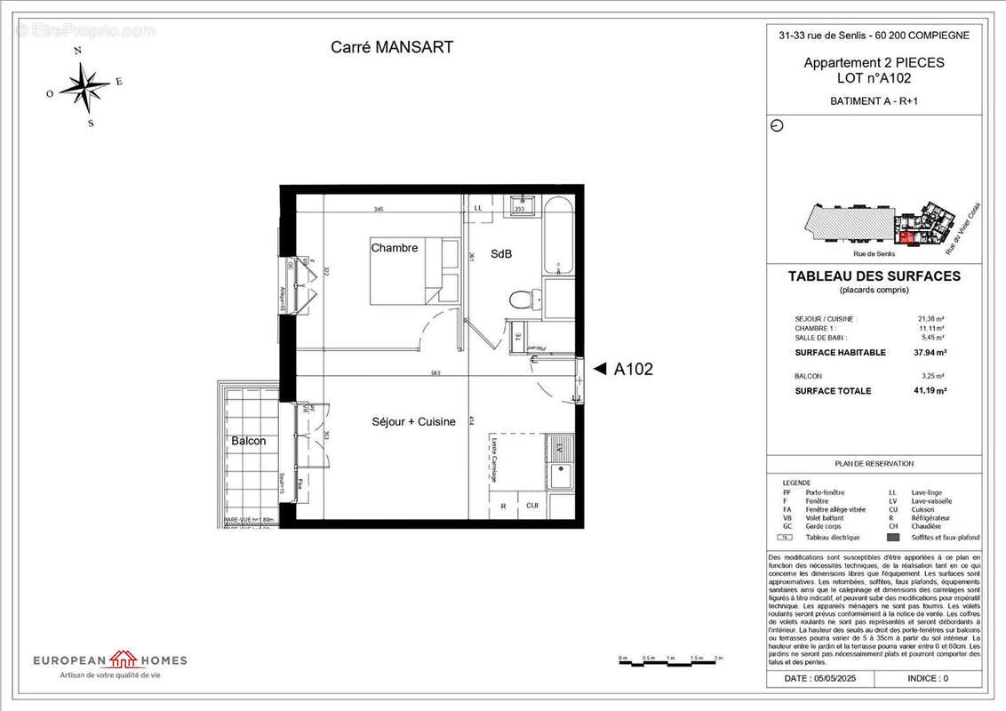 Appartement à COMPIEGNE