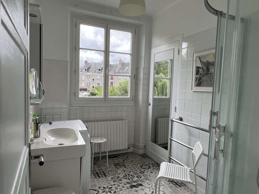 salle d&#039;eau 1er étage - Appartement à LA LANDE-DE-LOUGE