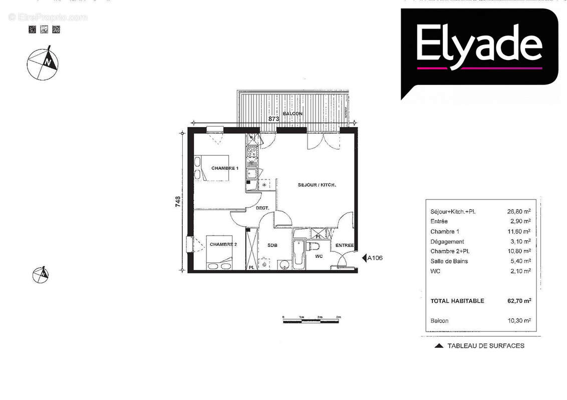 Appartement à TOULOUSE