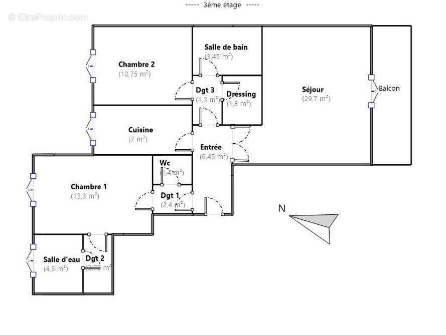 Appartement à COURBEVOIE
